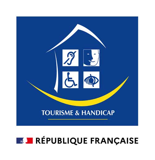 Logo Tourisme & Handicap pour les 4 handicaps.